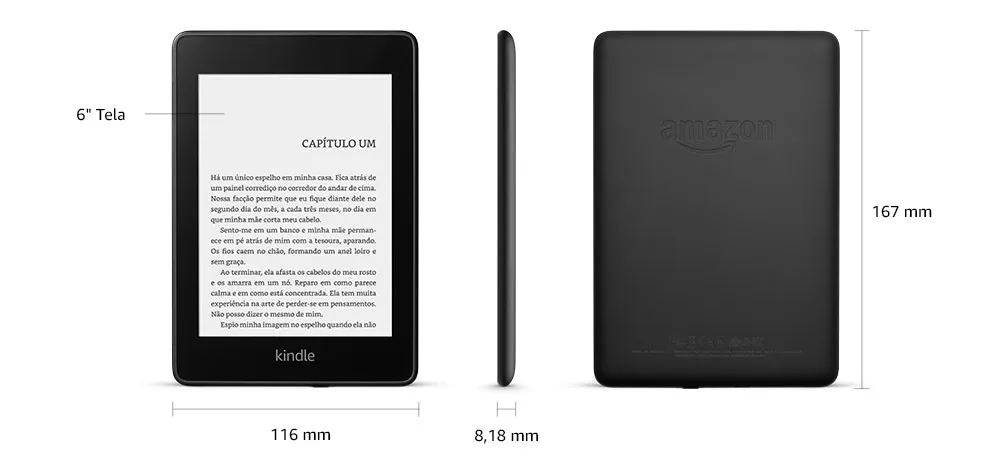 Foto do Kindle extraída do site da Amazon.com.br